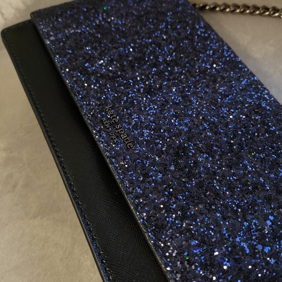 🔥LAST 1🔥NWT KATE SPADE SAFFIANO GLITTER CONVERT - Picture 6 of 12